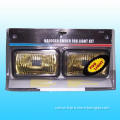 Halogen Amber Fog Light Kit with Impact Resistant of 15 AMP Fuse